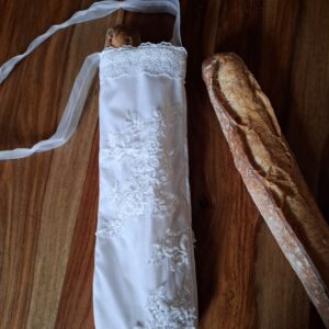 Porte-baguette dentelle de mariée